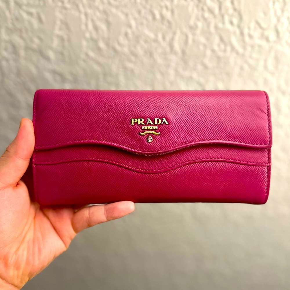 Limited Edition Pink Prada Wave Wallet